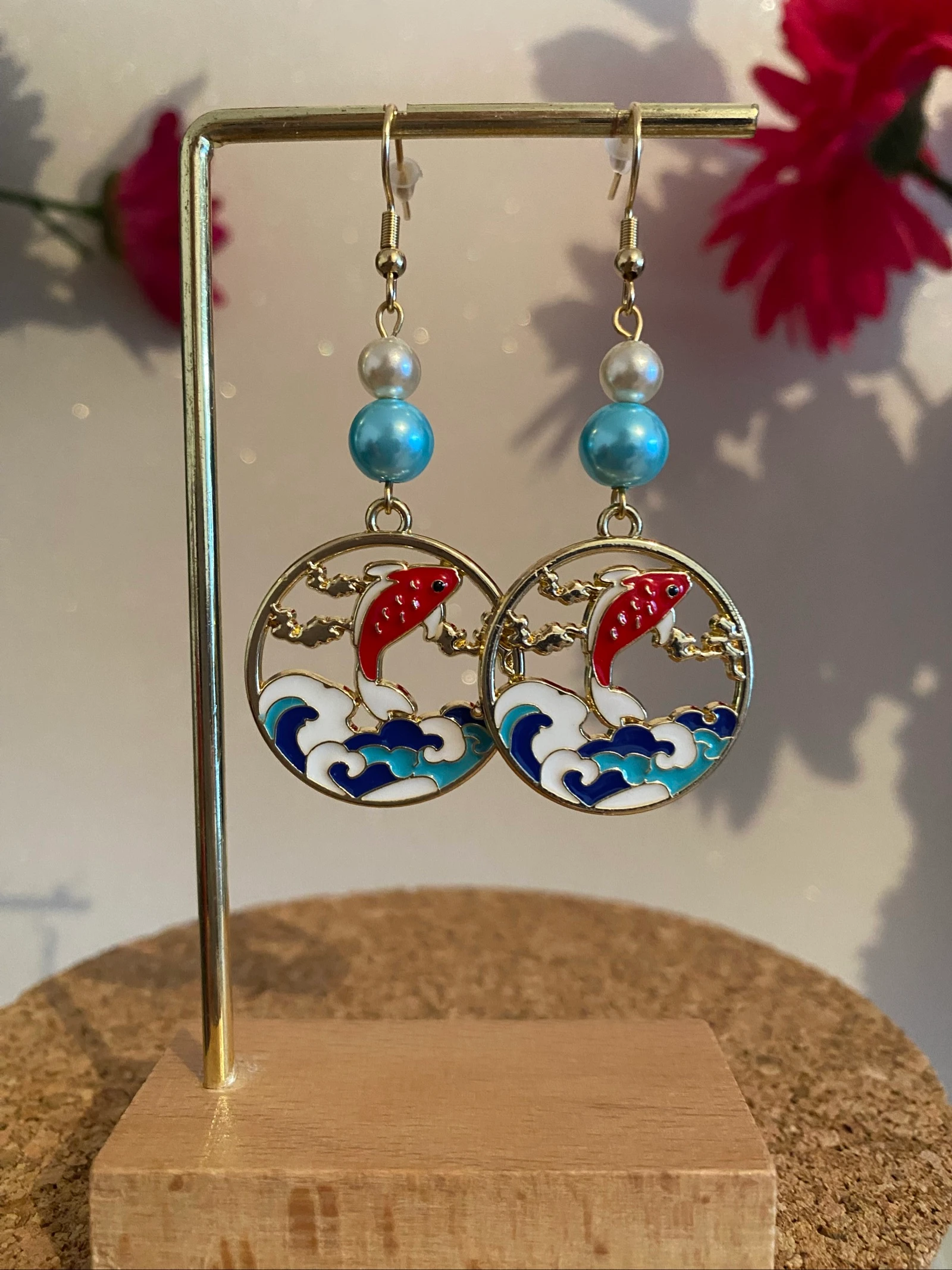 Boucles d’oreilles Carpe koï 